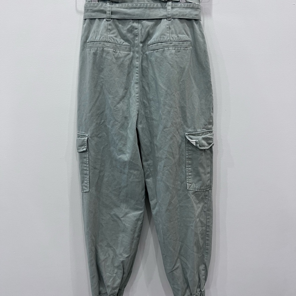Aritzia Sunday Best Women's Gravity Belted Cargo Pants Sage Green Size 4 - Picture 5 of 10